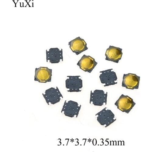YuXi 3.7X3.7X0.35 SMD Tactile Tact Mini Push Button Switch Micro Switch Momentary SMD-4 3.7*3.7*0.35