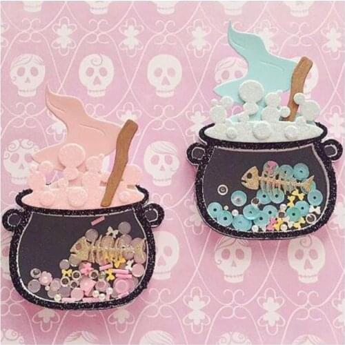 ZFPARTY Halloween Boo Shaker Bag Topper Metal Cutting Dies Stencils for DIY Scrapbooking Decorative Embossing DIY Paper Cards