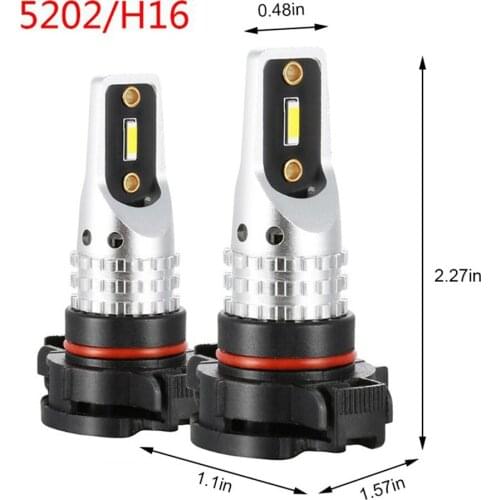 1 Pair Car LED Headlights 50W Driving Fog LED Lights Lamps Bulbs 6500K for Car Truck SUV H4/H7/H11/9005/9006/H16(EU
