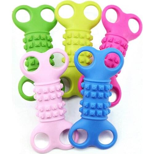 1pc Pet Dogs Toys Chew Squeaky Rubber Toy For Puppy Ball Creative Dog Bite Ball Pet Chew Ball Toy Dog Accessories Random Color