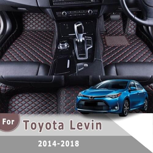 RHD Carpets Car Floor Mats For Toyota Levin 2018 2017 2016 2015 2014 Automobiles Parts Accessories Auto Interior Styling Cover