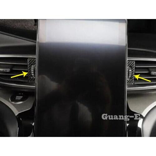 Car Styling Inner Trim Frame Moulding Middle Air Conditioning Switch Outlet Vent Stick For Ford Explorer U625 2019 2020 2021
