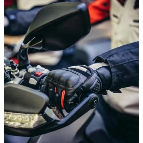 Free shipping Spring Summer Autumn Motorbike Dirts 3 Mens Leather Motorcycle Gloves Black Gray