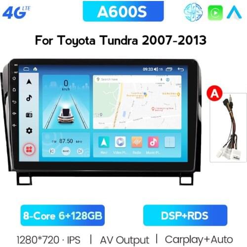 Wireless Carplay BT For Toyota Tundra XK50 2007 - 2013 Sequoia XK60 2008 - 2017 Car Radio Multimedia Video Player Navigation GPS
