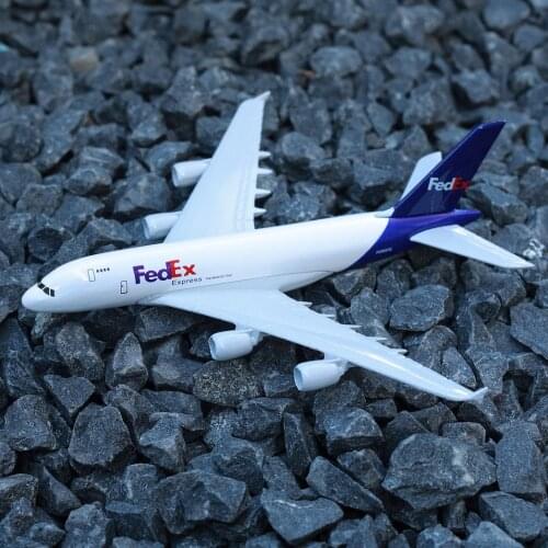 Fedex Cargo Aircraft Model 6" Metal Airplane Diecast Mini Moto Collection Eduactional Toys for Children