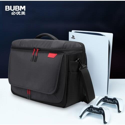 BUBM PS5 Game Accessories Storage Bag Controller Carry Pack Portable Travel Case Playstation5 Gamepad Packet Protective Suitcase