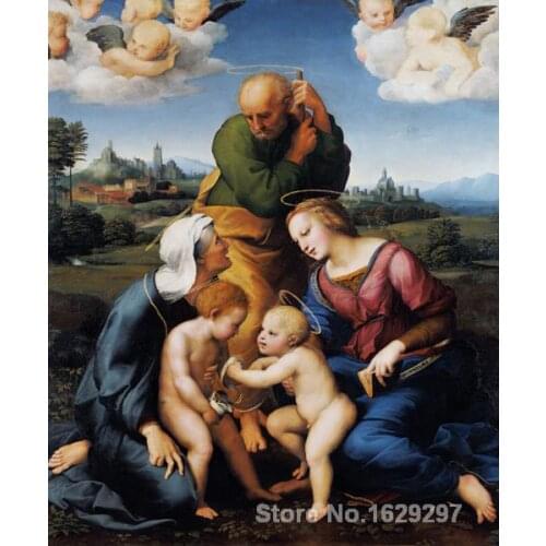 Canigiani Holy Family by Raphael sanzio Canvas art Painting High quality Hand painted