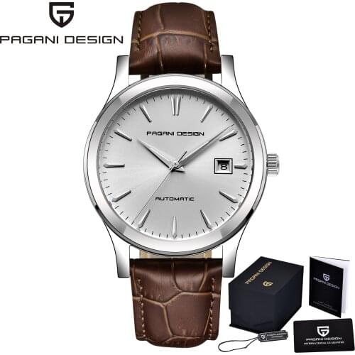 PAGANI Design Mens Mechanical Watches Fashion Leather Strap Waterproof Watches Top Luxury Brand Automatic Wristwatches Men 2021