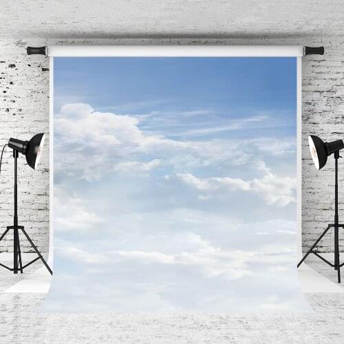 VinylBDS Background for Photography Blue Sky White Clouds Photography Backdrops Children Photography Backdrop for Photo Studio