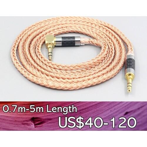 LN007663 XLR 2.5mm Balanced 16 Core 99% 7N OCC Earphone Cable For Fostex T50RP Mk3 T40RP Mk2 T20RP Mk2 Dekoni Audio Blue Headpho