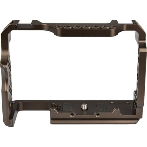 Metal Camera Cage, Video Rig with 1/4-Inch Threads Replacement, Protection Case for A7M3 AR3 A7S2 A7R2