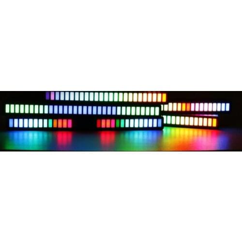 2021 New Creative Sound Control Light Colorful Music Ambient Light with 32 LED 18 Colors Decor for Vehicles 45BA
