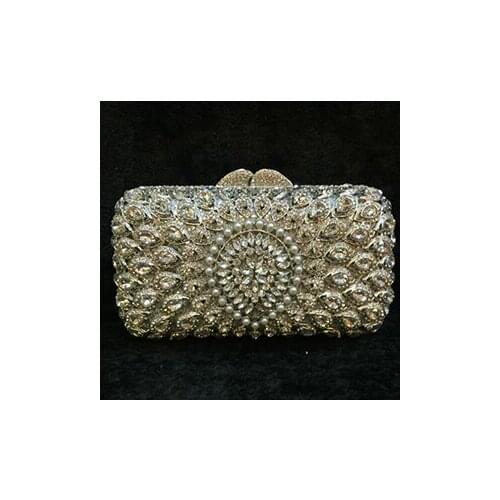 New Arrival Luxury Crystal Clutches Ladies Wedding Purses With Diamonds Women Evening Bag Party Purse High Quality gold bags