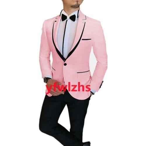 New Arrival One Button Groomsmen Notch Lapel Groom Tuxedos Men Suits Wedding/Prom Best Blazer ( Jacket+Pants+Vest+Tie) C265