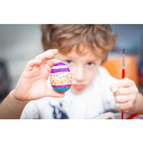 50pc Plastic Easter Eggs DIY Craft Easter Eggs Plastic Eggs 8pcs Color Pens 5ml DIY Painting Gift Party Decorative Eggs Ornament