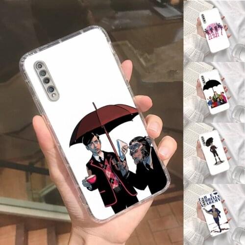 The Umbrella Academy Cartoons Phone Case Transparent For Xiaomi Redmi note 3 9 7 4 8 8T 10 CC9E 11ULTRA T lite PLAY pro 4G 5G