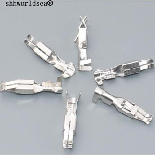 Shhworldsea 3.5mm car splices wire terminal Crimp terminal Non-insulated auto electrical female terminal