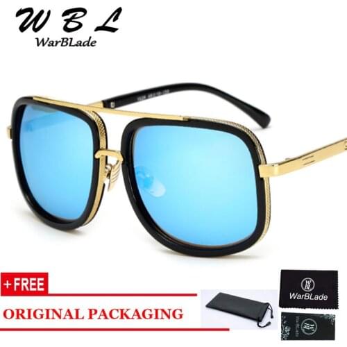 WarBLade Brand Designer Sunglasses Men Women Vintage Sun glasses Big Frame Fashion Glasses Top Quality Eyeglasses Retro