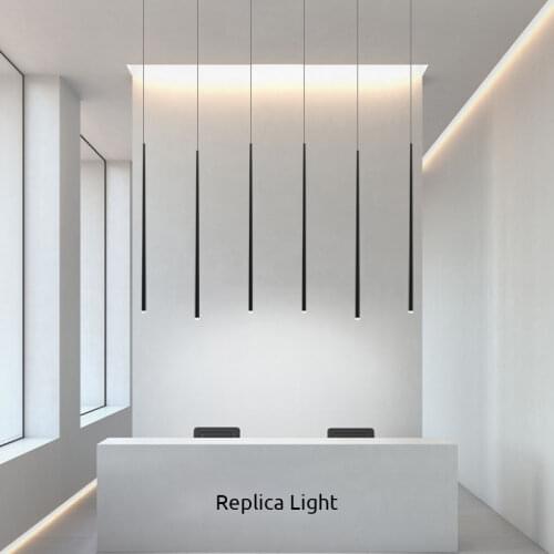 Modern Long Downlight Chandelier Lighting Creative Dinning Room Cone Chandelier stair light kitchen bar Liner Susension
