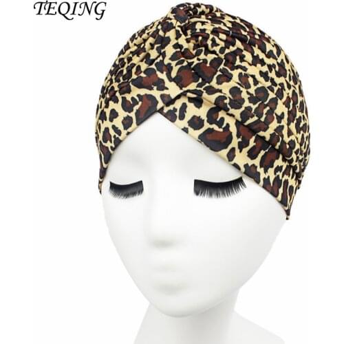 TEQING 2017 New Arrival Women Headdress Striped Indian Women Muslim Turban Hat Bright Wire Scarf Printing Scarf Cap