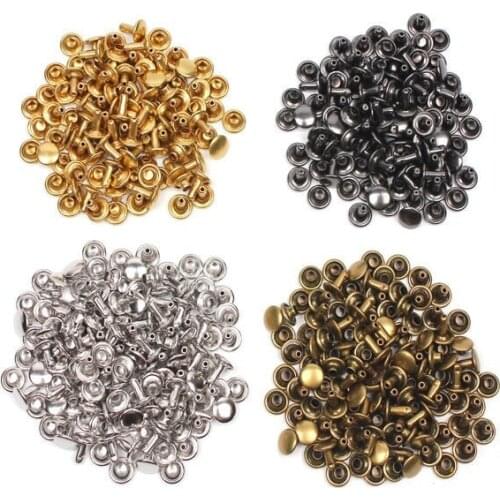 3-12mm IRon Double side garment rivets studs for bag, hat, shoe,clothes,leather choker diy craft ,hand tool