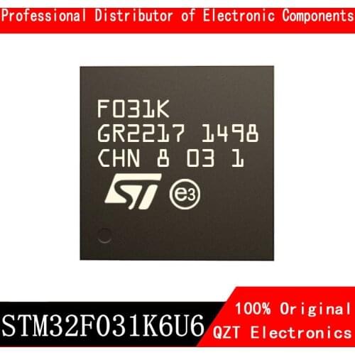5pcs/lot new original STM32F031K6U6 STM32F031 UFQFPN32 microcontroller MCU In Stock