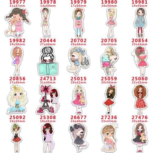 DIY Decoration Crafts Accessories 30Pcs Per Cartoon Character Planar Resin PR27236