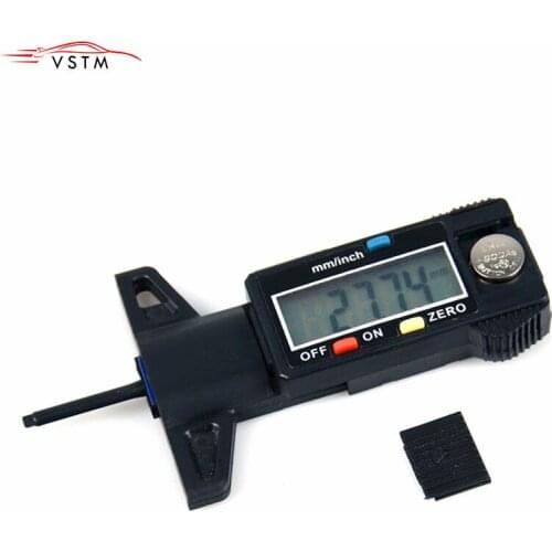 Auto Car Digital Tire Tread Depth Gauge 0-25.4mm Measurer Tool Caliper