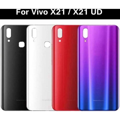 For VIVO X21 Battery Back Cover Back Glass Case Rear X 2 1 Housing Door For VIVO X21 UD Battery Cover Replacement