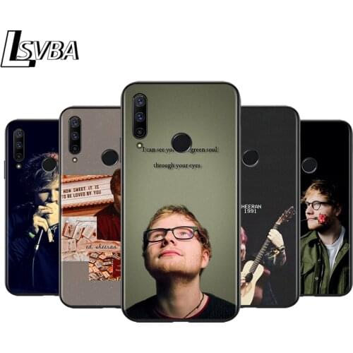 Black Soft TPU Cover 01F Edy Sheeran for Honor 9X 9 Lite 8S 8C 8X 8A 8 2019 2020 7A 7S 7C Pro Phone Case