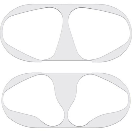 For Apple Airpods Wireless Headset Metal Plating Dust Protection Stickers Headset Charging Compartment Cover Patch