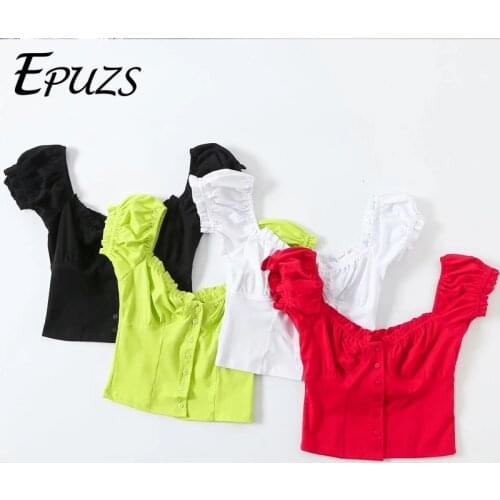 EPUZS Black And White Blouses