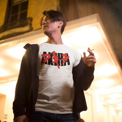 Akira Tshirt Fun 100 Percent Cotton Short Sleeve T Shirt Print Classic T-Shirt Men 5xl