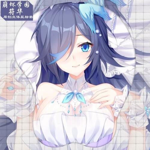 Honkai Impact 3rd Fu Hua Figure 3d Anime Girl Soft Gel Gaming Mouse Pad Mousepad Wrist Rest 7285 Gifts Man Adult Toy