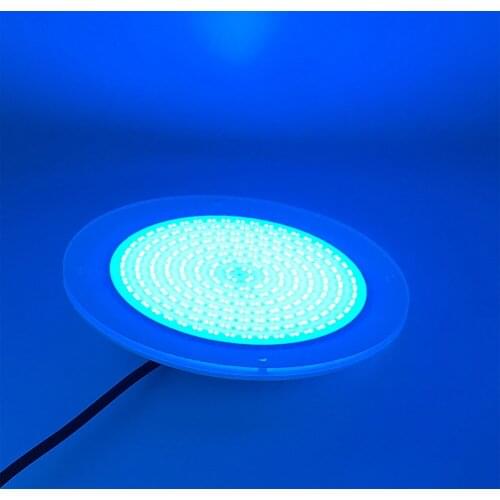 IP68 Swimming Pool Led Lights 42W Resin Filled Round Shape Surface Mounted Flat DC12V RGB Color
