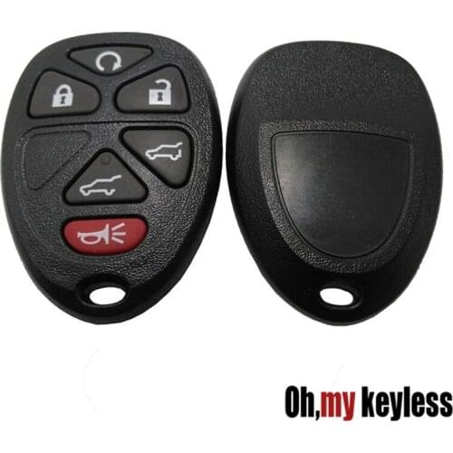 20pcs/lot 6 button remote key shell for gmc key shell replacement entry keyless transponder key case