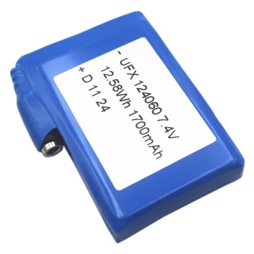 UFX124060 1700mAh 7.4V li-polymer intelligent garbage sorting reminder battery