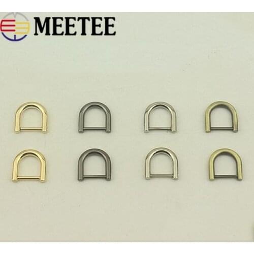 5/10/20pcs 12/20mm Detachable D Ring Metal Bags Buckle Clasp Handbag Strap Belt Buckles Hooks Handle Connector Hanger DIY Craft
