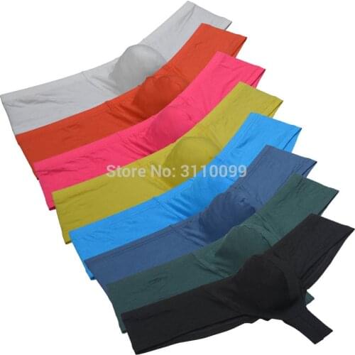 Fashionable Skimpy Mens Brazil Bikini Underwear 1/2 Cover Back noticeable Boxers Hipster Shorts