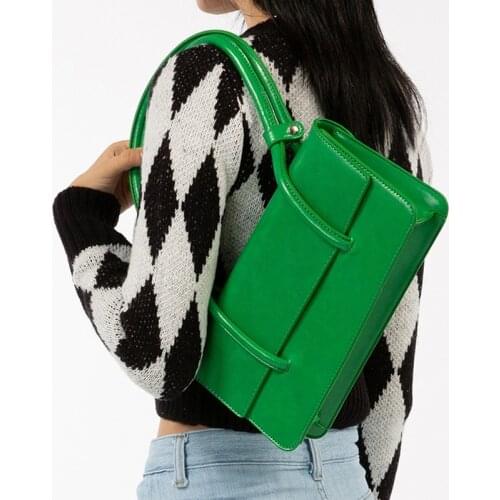 Fashion Design Women Hobos Underarm Handbags Candy Color Ladies Small Shoulder Bags Pu Leather Female Baguette Clutch Tote Bag