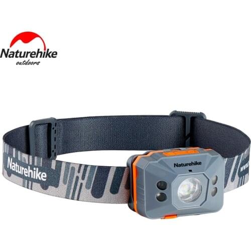 Naturehike LED Headlamp 4 Modes Headlight Sensor Light IPX4 Waterproof Camping Fishing Lamp USB Rechargeable
