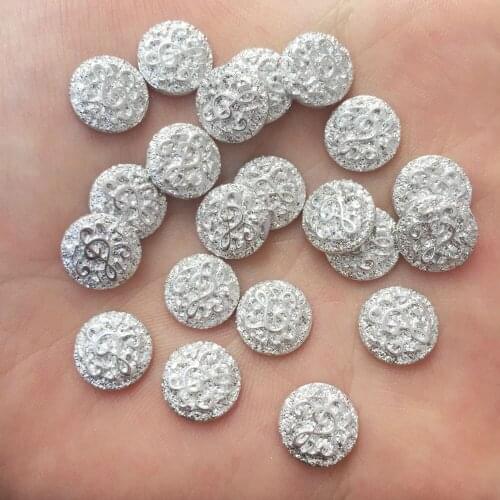 New 100PCS Resin music notation 10mm round Flatback rhinestone scrapbook DIY wedding appliques ornaments PF455