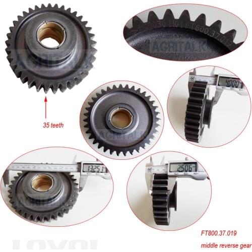 The reverse middle gear with bush for Lovol FT804/FT824 tractor, part number: FT800.37.019