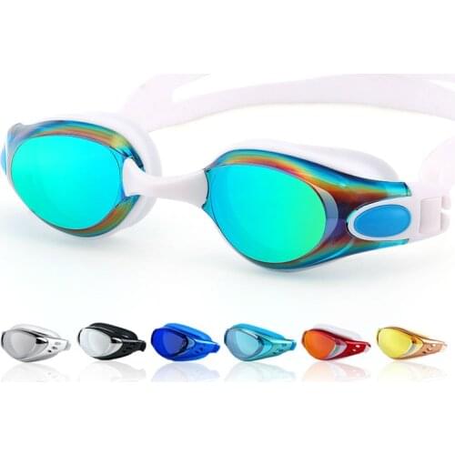New Men Women Swimming Goggles Myopia Anti-Fog Prescription Waterproof Silicone Swim Pool Eyewear Cap Adults Kids Diving Glasses