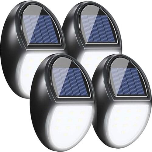 Solar LED Garden Fence Light Waterproof Corridor Wall Lamp Outdoor Solar Light Garden Decoration Stairs Deck Light Street Lamp