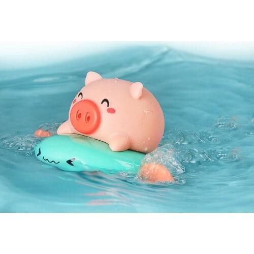 Flying Fish Riding Piggy Cute Shape Colorful Baby Bathing Water Chain Bathroom Bathtub Beach Clockwork Swimming ChildrenS Toys