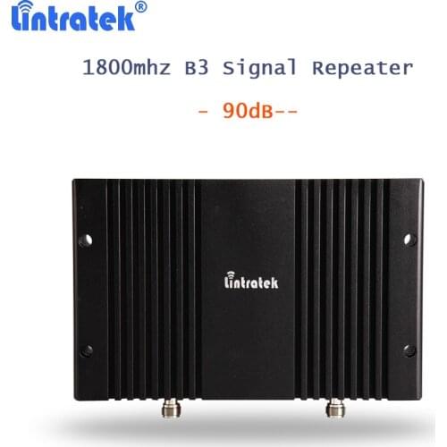 Lintratek Repeater 1800 MHz B3 DCS/LTE 4G Signal Booster 90dB Power Amplifier gsm repeater 1800 AGC/MGC for Cellphone 33dBm S20