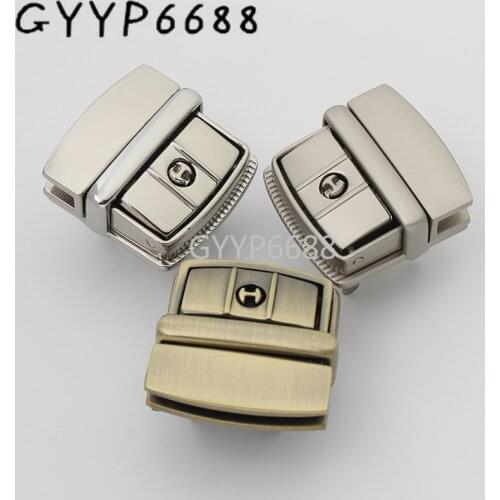 20sets 2 colors 35*35mm metal durable press lock for diy women leatherbag luxury bags tongue lock repair accessories