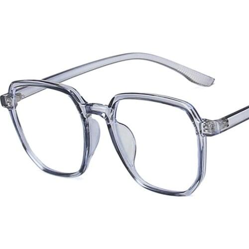 Vintage Women Eyeglasses Fashion New Big Square Frame Anti-blue Glasses Retro Adult Plastic Computer Eye Glasses Men 2020