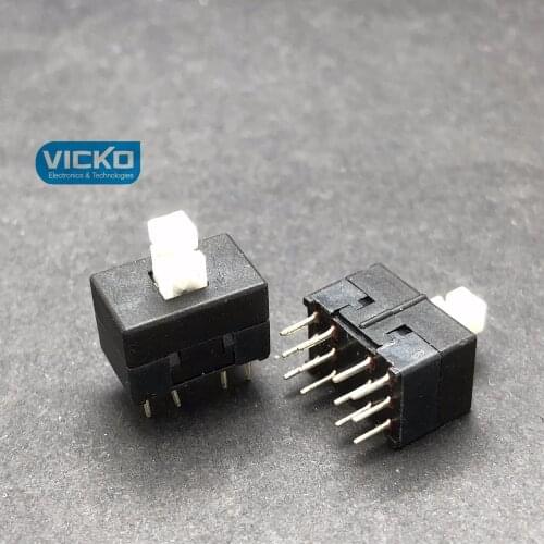 [VK] Original import 8.5*13 button switch lock switch Yamaha vocal mixer console button 12 feet 12 pin 12p